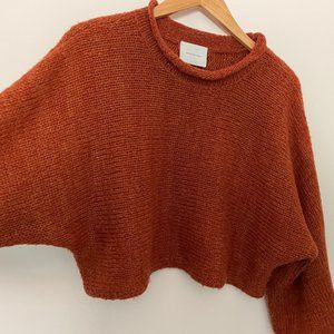 Need Supply Drop Shoulder Cropped Sweater